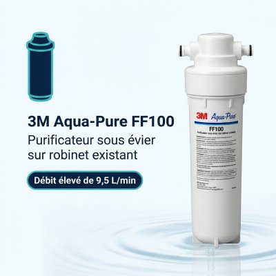 Purificateur d’eau sous évier 3M Aqua-Pure FF100