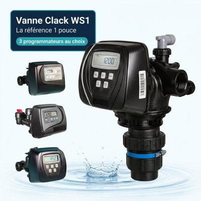 Vanne Clack WS1 électronique 1 pouce (Programmateurs TC, EI ou CI)