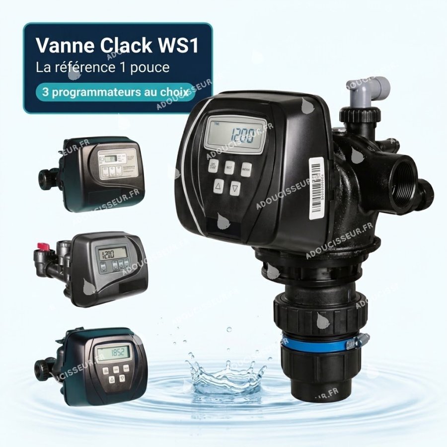 Vanne Clack WS1 électronique 1 pouce (Programmateurs TC, EI ou CI)