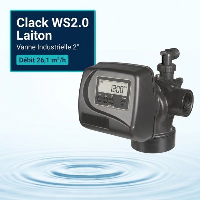 Vanne Clack WS2.0 Laiton électronique 2" (Timers EI, CI)