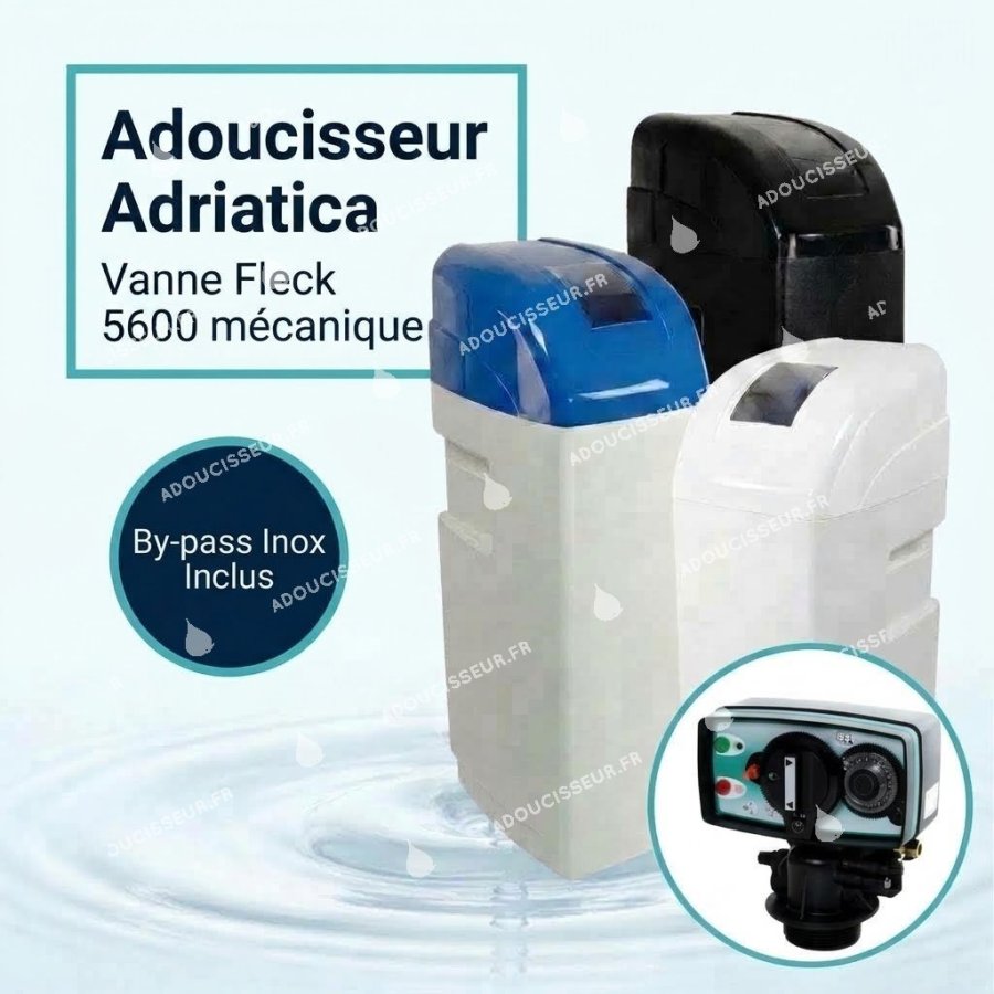 Adoucisseur Adriatica 10 à 30 L - vanne Fleck 5600 mécanique