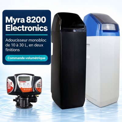 Adoucisseur d’eau Myra 8200 Electronics – 10 à 30 L