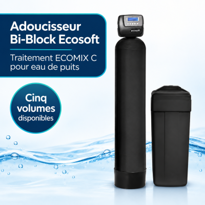 Adoucisseur bibloc eaux de pluie