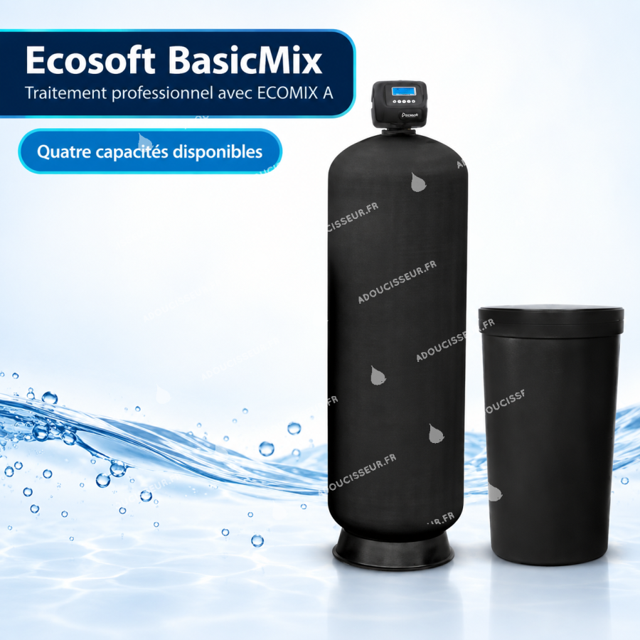 Adoucisseur professionnel Ecosoft BasicMix pour eau de puits