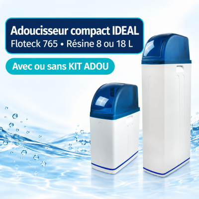 Adoucisseur compact IDEAL à vanne Floteck 765