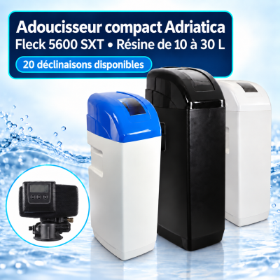 Adoucisseur compact Adriatica à vanne Fleck 5600 SXT