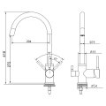 Robinet mitigeur 3 voies Gliano BR301