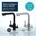 Robinet mitigeur 3 voies Gliano BR304