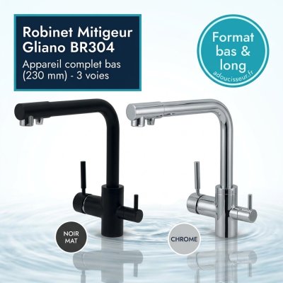 Robinet mitigeur 3 voies Gliano BR304