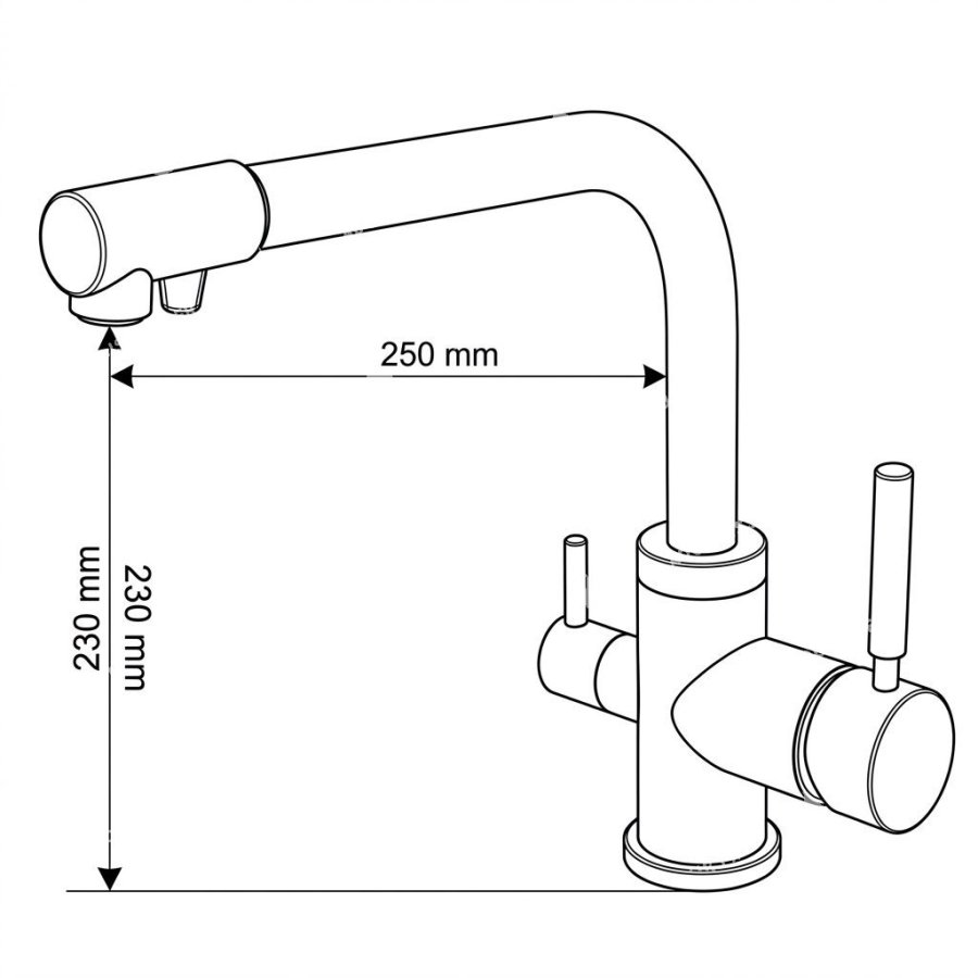 Robinet mitigeur 3 voies Gliano BR304
