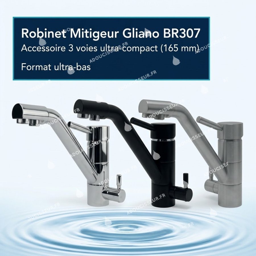 Robinet mitigeur 3 voies Gliano BR307
