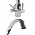 Robinet de cuisine 3 voies Gliano BR312-C chromé