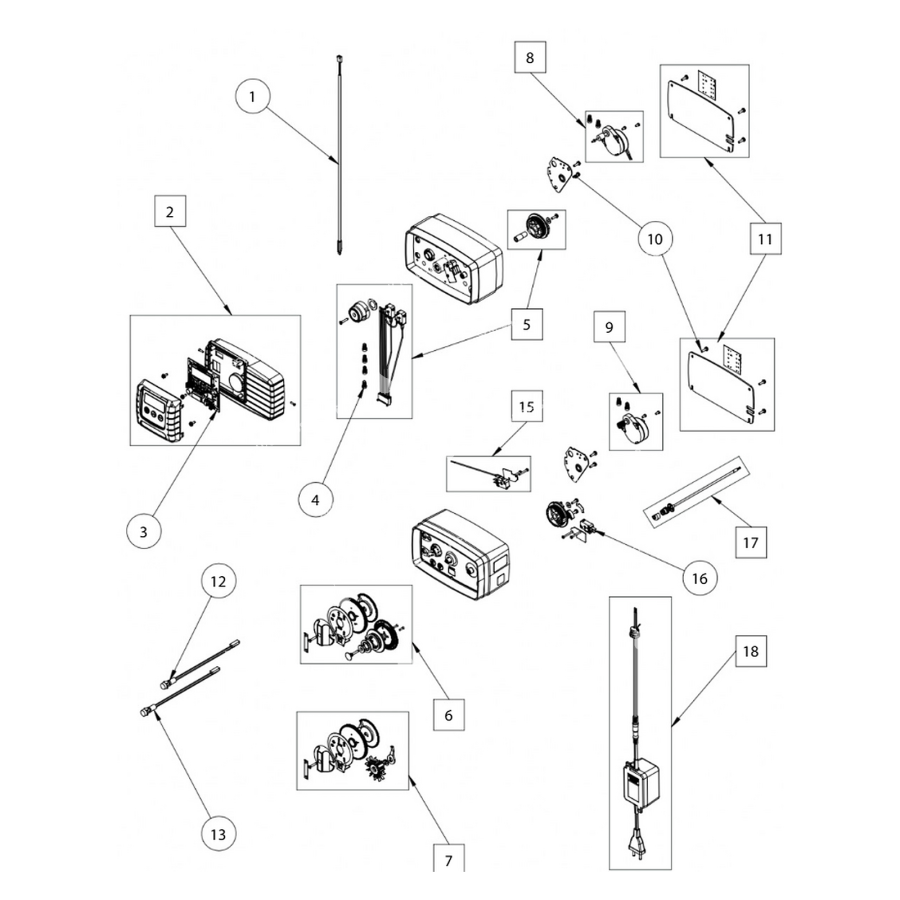 Pièces détachées pour vannes Fleck 4600 et 5600 – mécanique et SXT