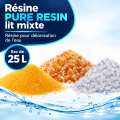 Résine lit mixte PURE RESIN 60/40 pour déionisation — sac de 25 L