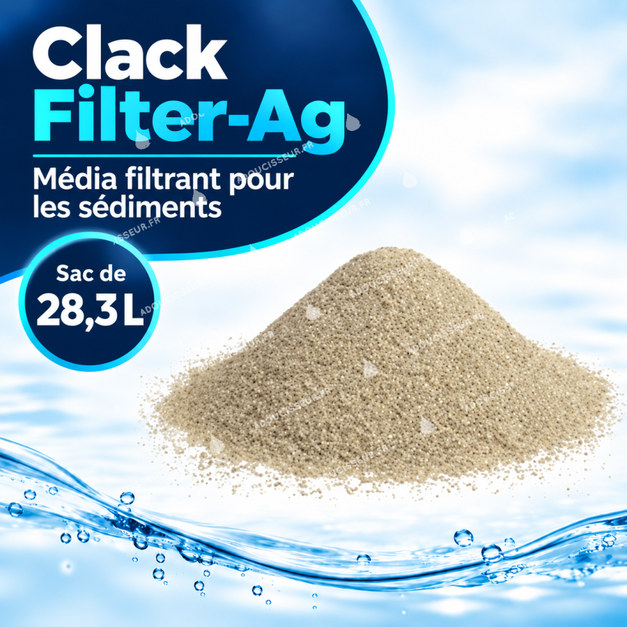 Clack Filter-Ag — média filtrant pour sédiments, sac de 28,3 L