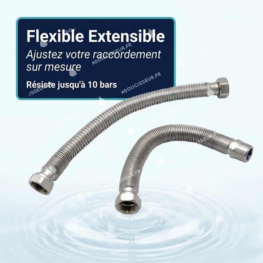 Flexible extensible en acier inoxydable