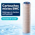 Cartouches mixtes SWC bobinées avec charbon actif granulé — 10″ et 20″