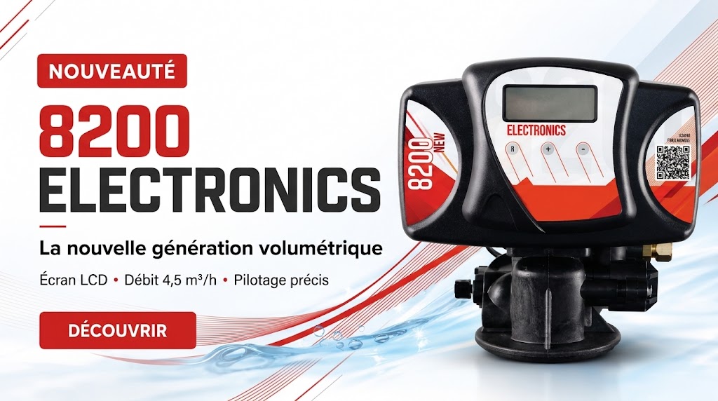 Vanne 8200 Electronics : La révolution volumétrique pour moderniser votre adoucisseur